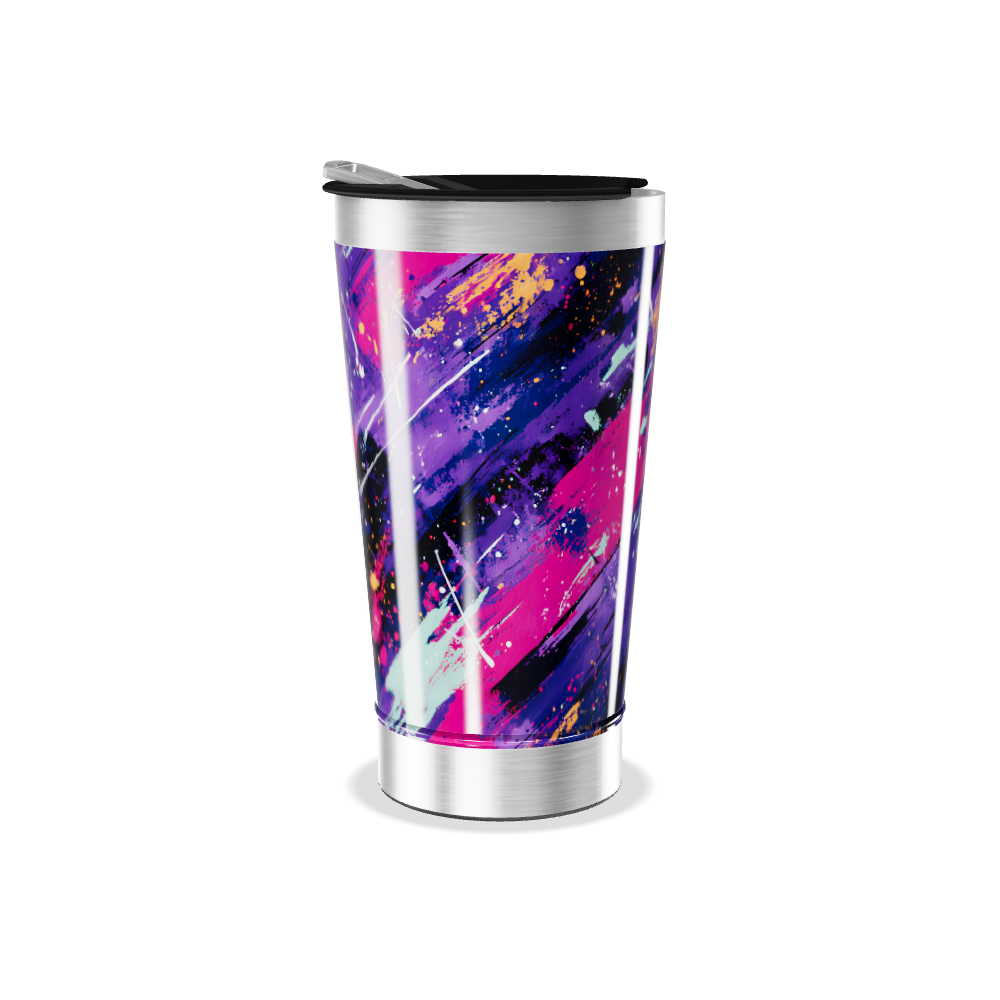 Copo Térmico - Estampa Abstrata Colorida