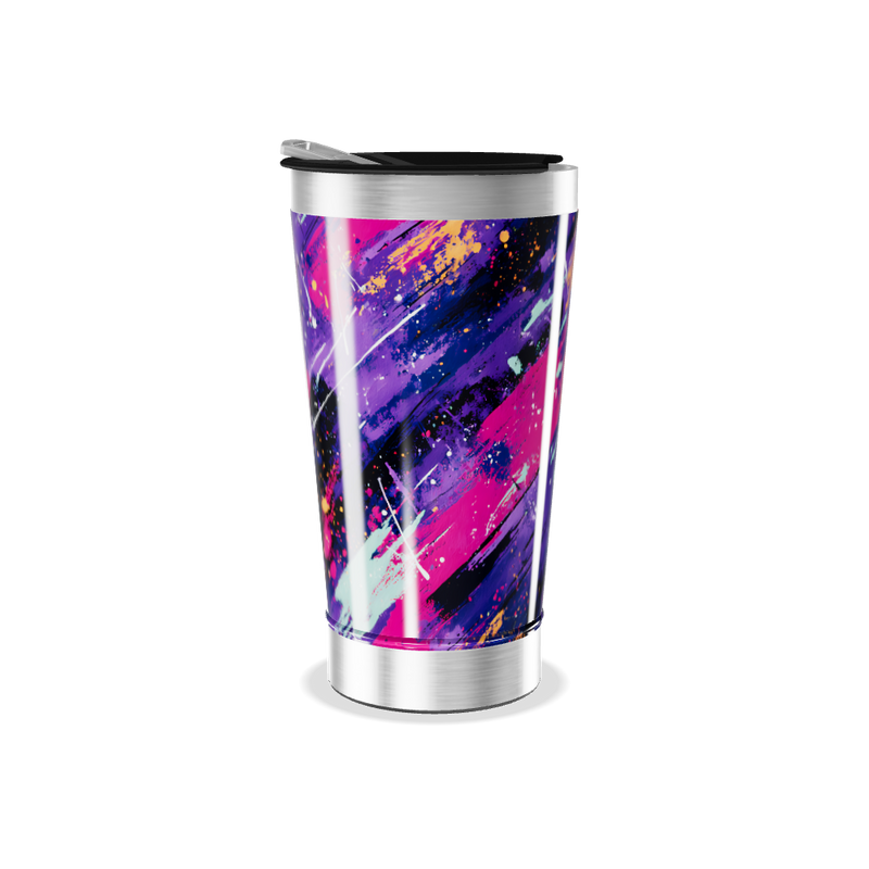 Copo Térmico - Estampa Abstrata Colorida