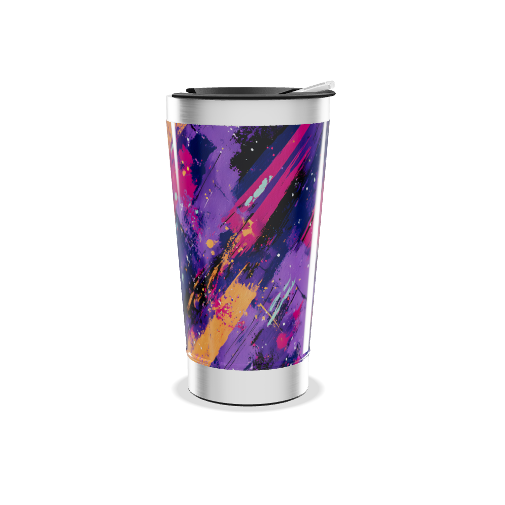 Copo Térmico - Estampa Abstrata Colorida
