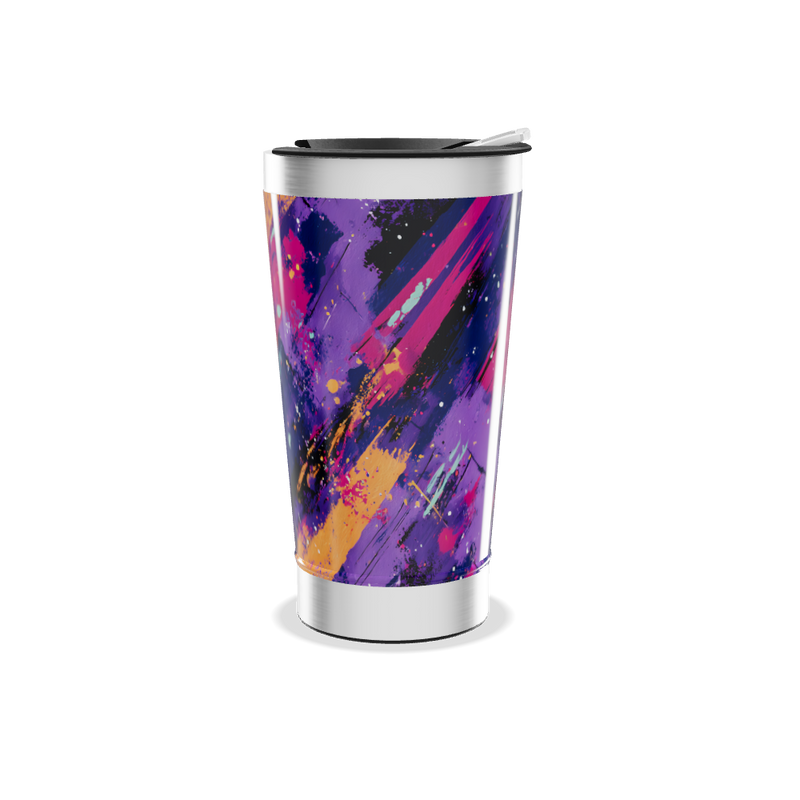 Copo Térmico - Estampa Abstrata Colorida