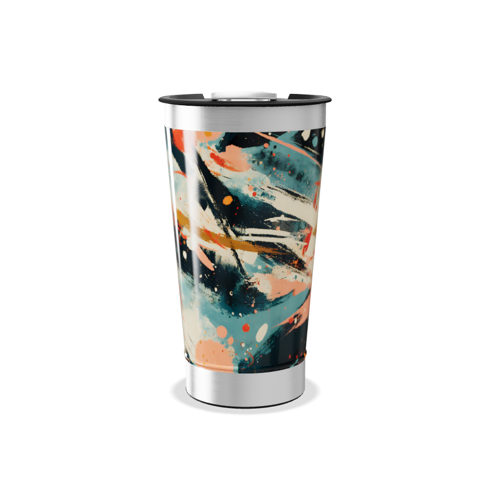 Copo Térmico - Estampa Abstrata Colorida