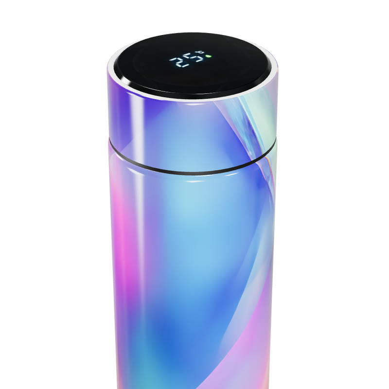 Garrafa Térmica Touch Holográfica LED