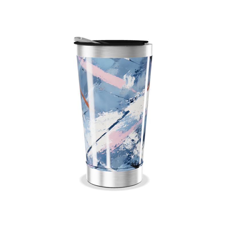 Copo Térmico - Estampa Abstrata Aço Inox