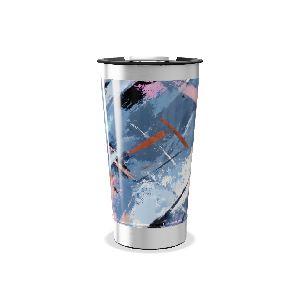 Copo Térmico - Estampa Abstrata Aço Inox