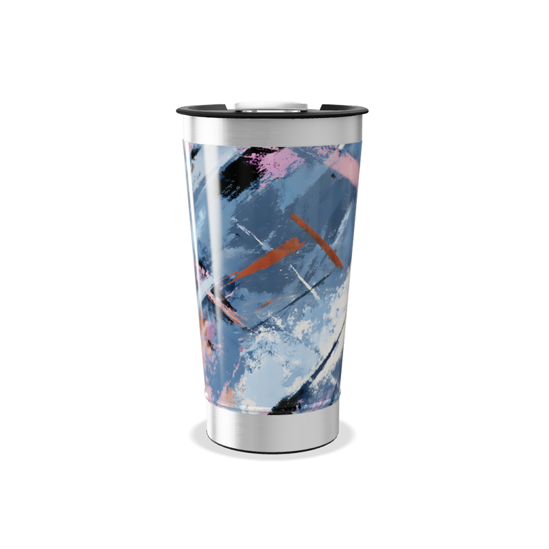 Copo Térmico - Estampa Abstrata Aço Inox