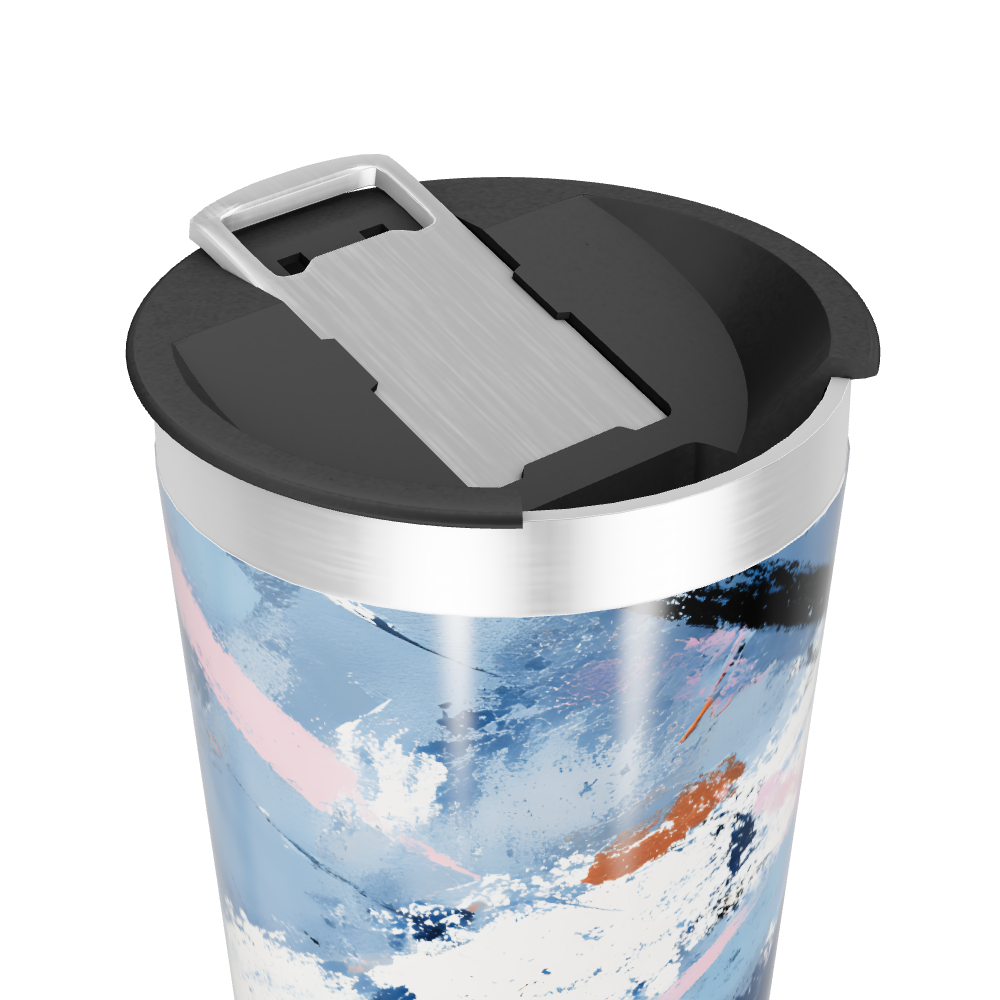Copo Térmico - Estampa Abstrata Aço Inox