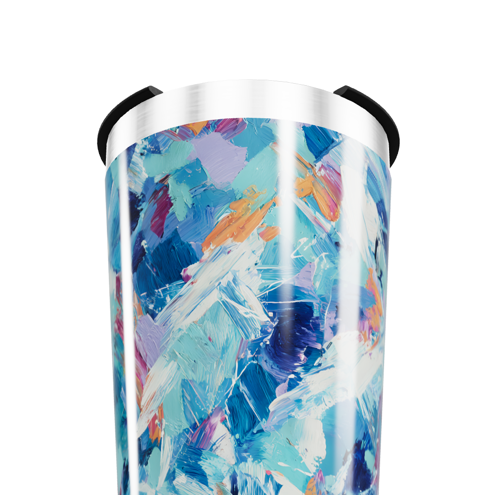 Copo Térmico - Estampa Abstrata Colorida
