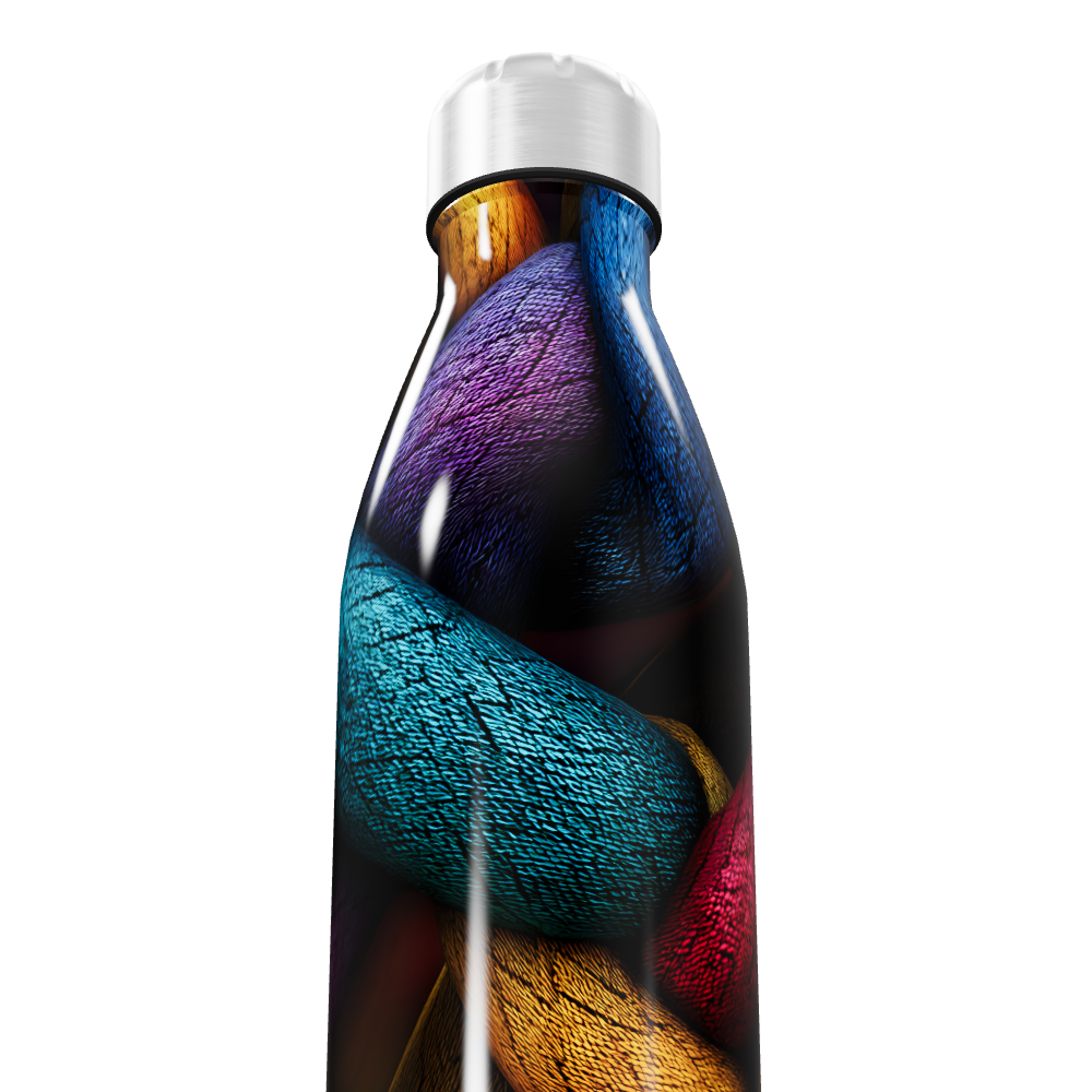 Garrafa Inox - Estampa Cores Vibrantes