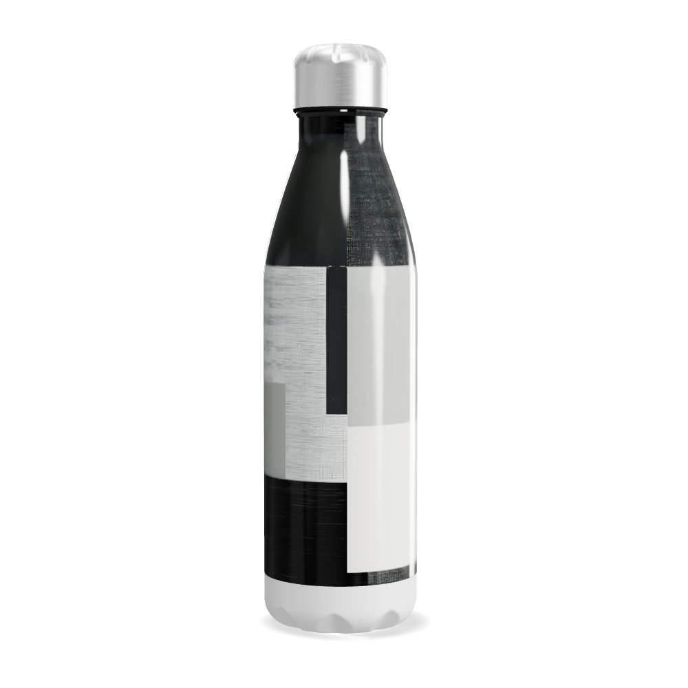 Garrafa Inox Estampada Preto e Branco