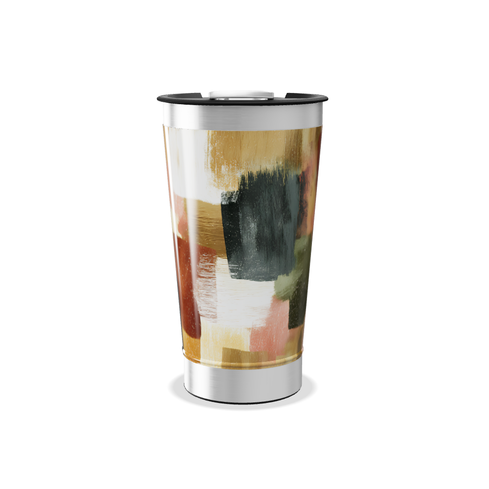 Copo Térmico - Estampa Abstrata Colorida
