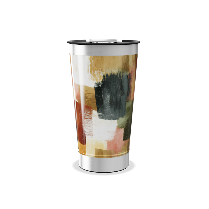 Copo Térmico - Estampa Abstrata Colorida