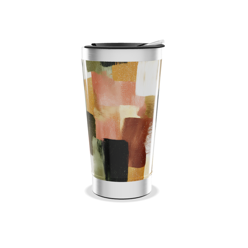 Copo Térmico - Estampa Abstrata Colorida