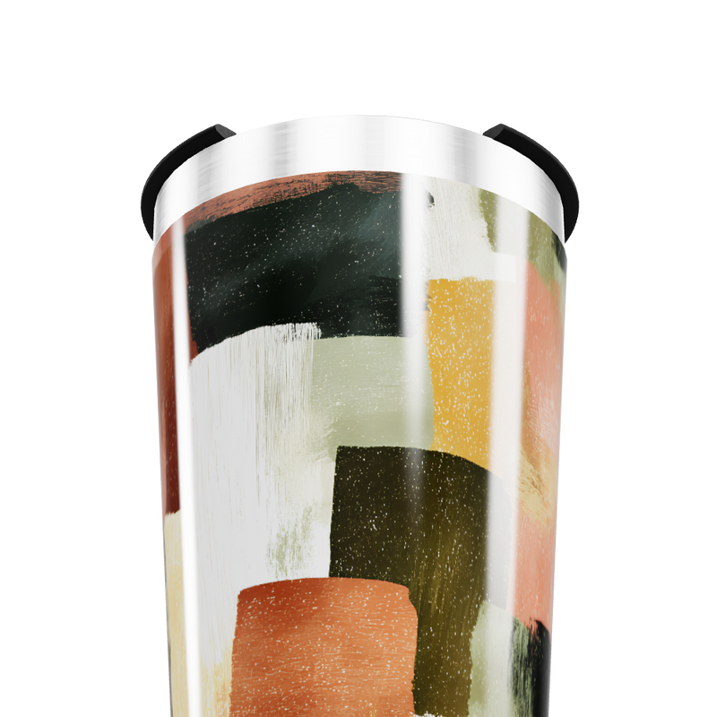 Copo Térmico - Estampa Abstrata Colorida