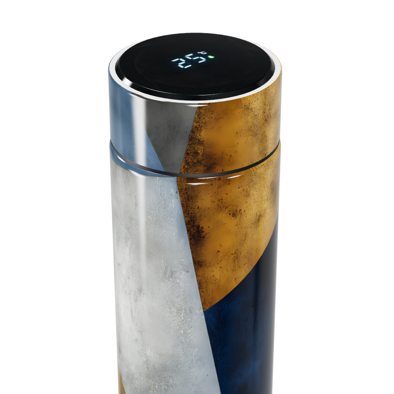 Garrafa Térmica Touch - Design Multicor Abstrato