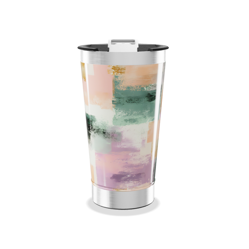 Copo Térmico - Estampa Abstrata Colorida