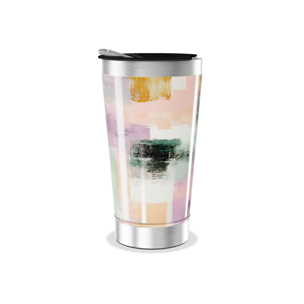 Copo Térmico - Estampa Abstrata Colorida