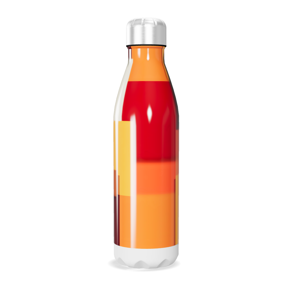 Garrafa Inox - Estampa Geométrica Colorida