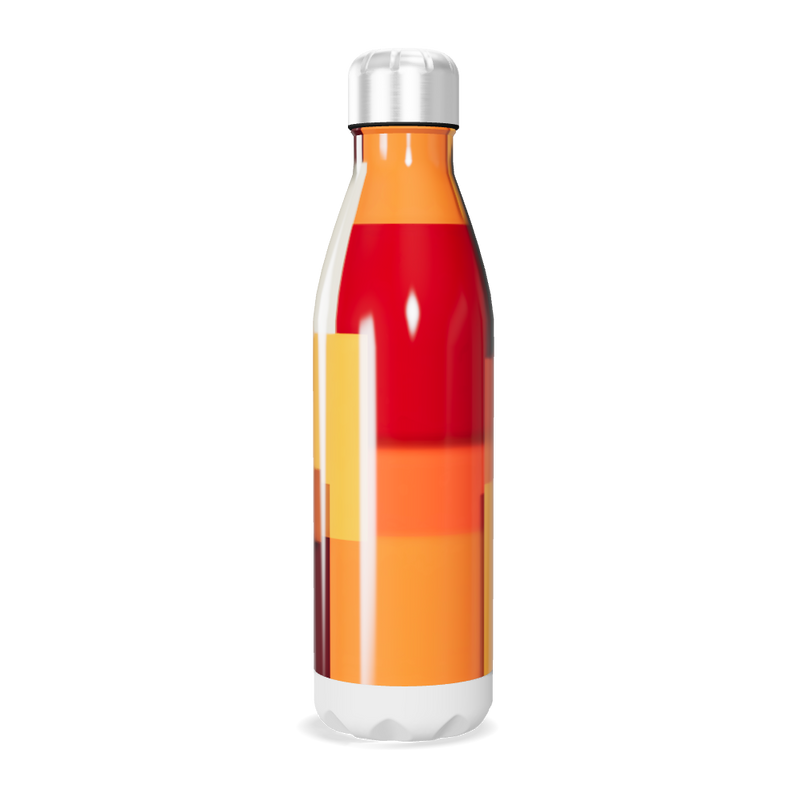 Garrafa Inox - Estampa Geométrica Colorida