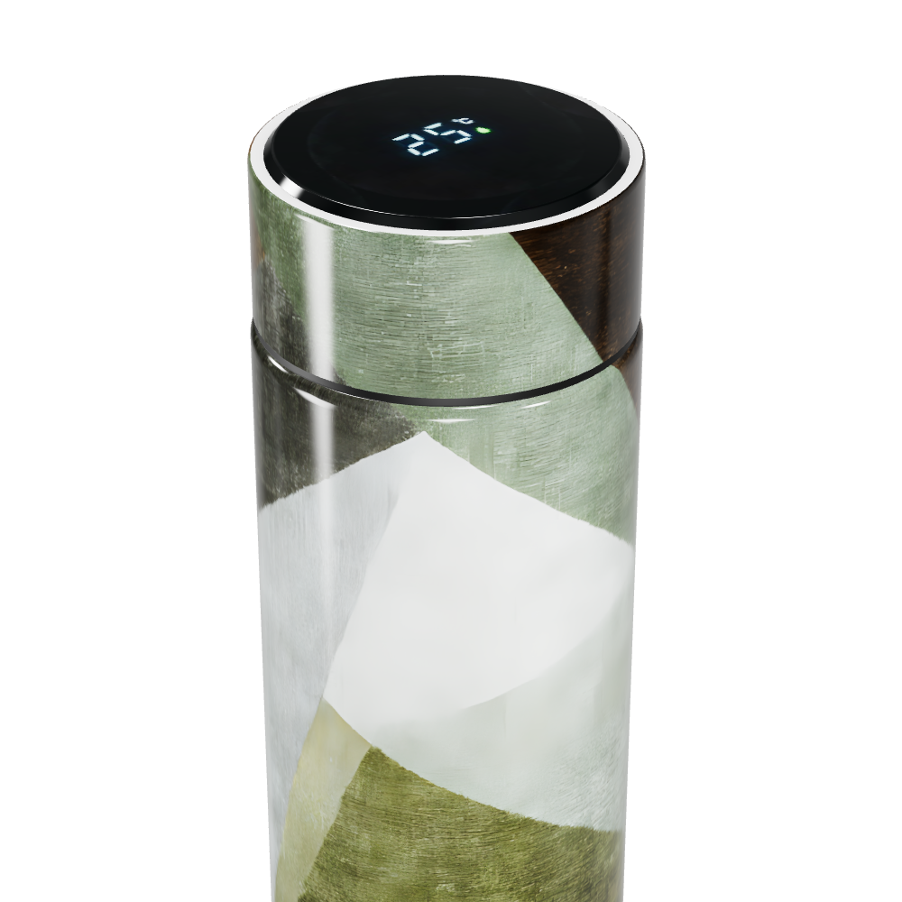 Garrafa Térmica Touch - Listras Verdes