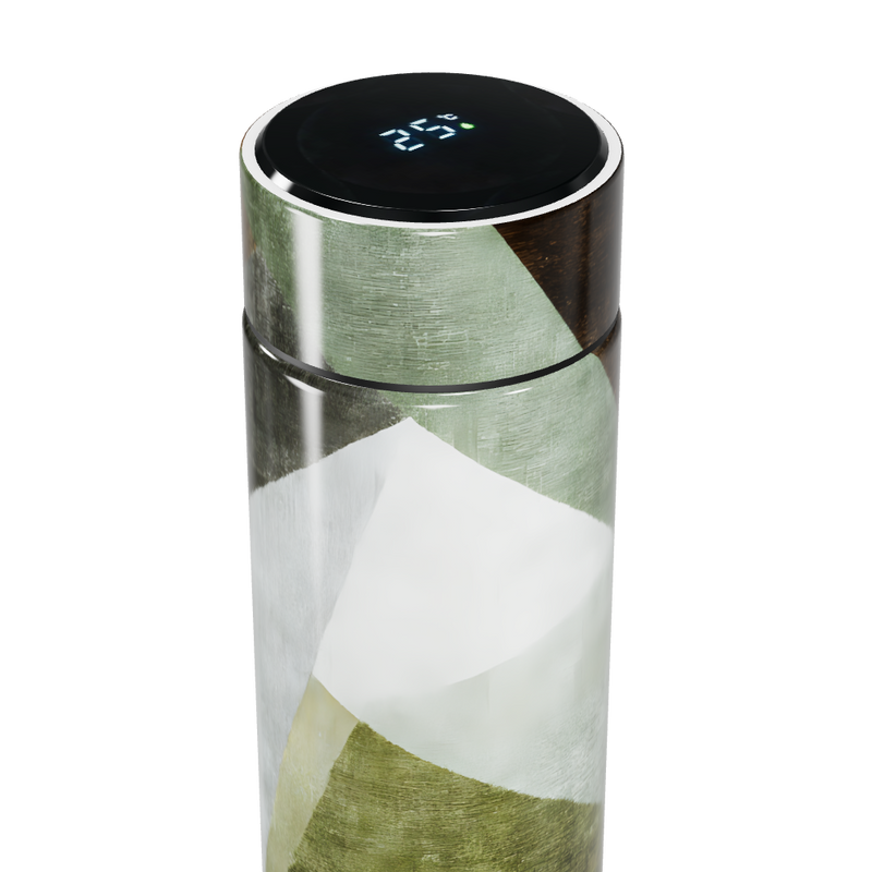 Garrafa Térmica Touch - Listras Verdes