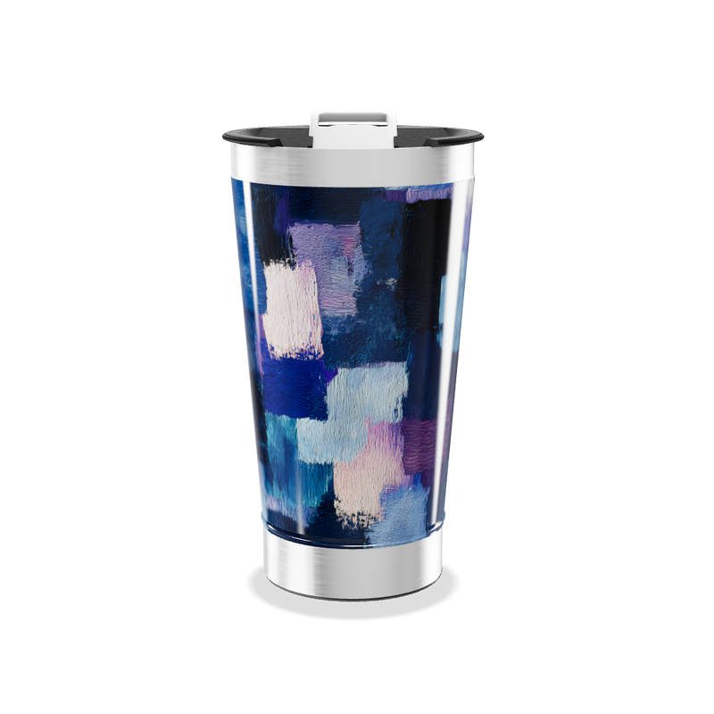 Copo Térmico - Estampa Colorida Abstrata