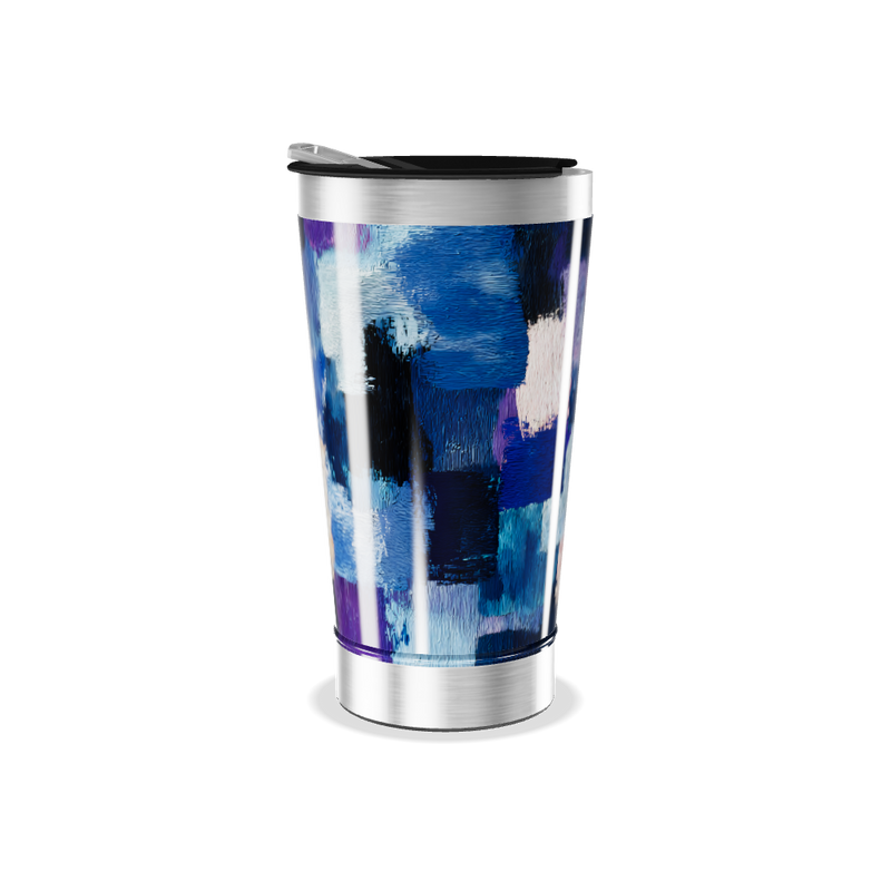 Copo Térmico - Estampa Colorida Abstrata