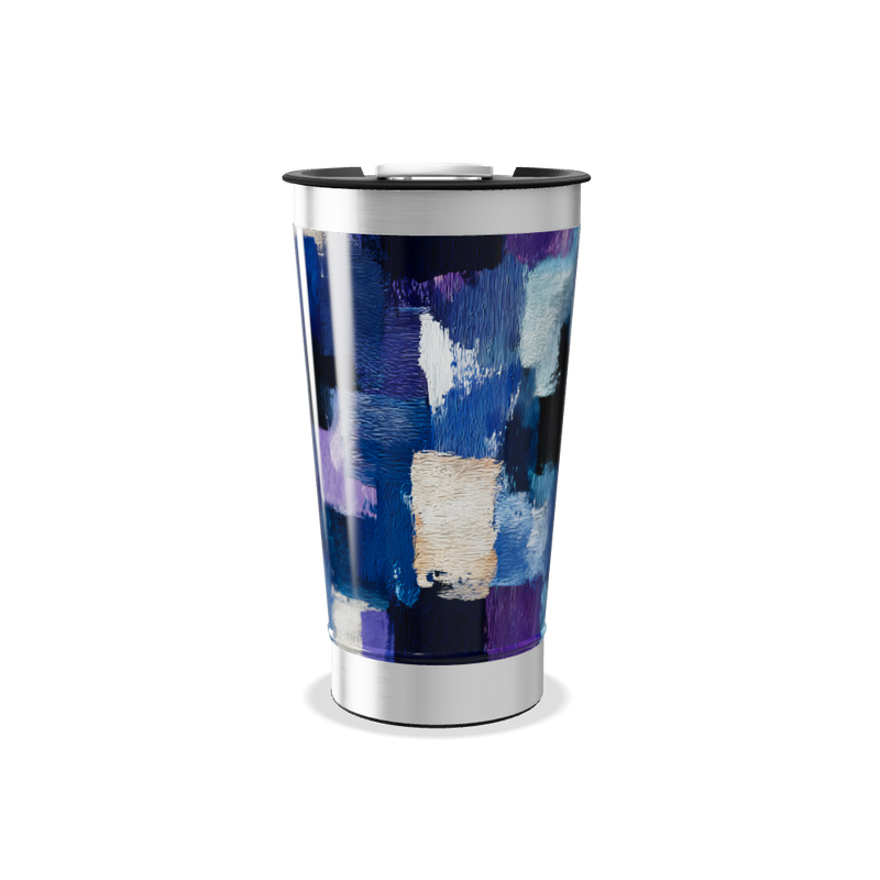 Copo Térmico - Estampa Colorida Abstrata