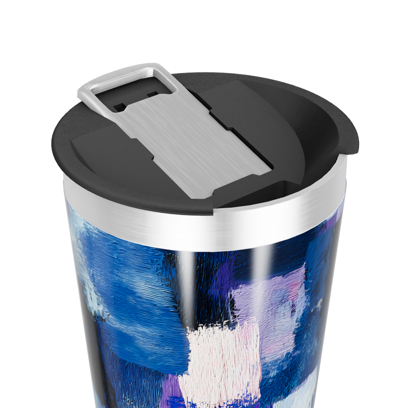 Copo Térmico - Estampa Colorida Abstrata