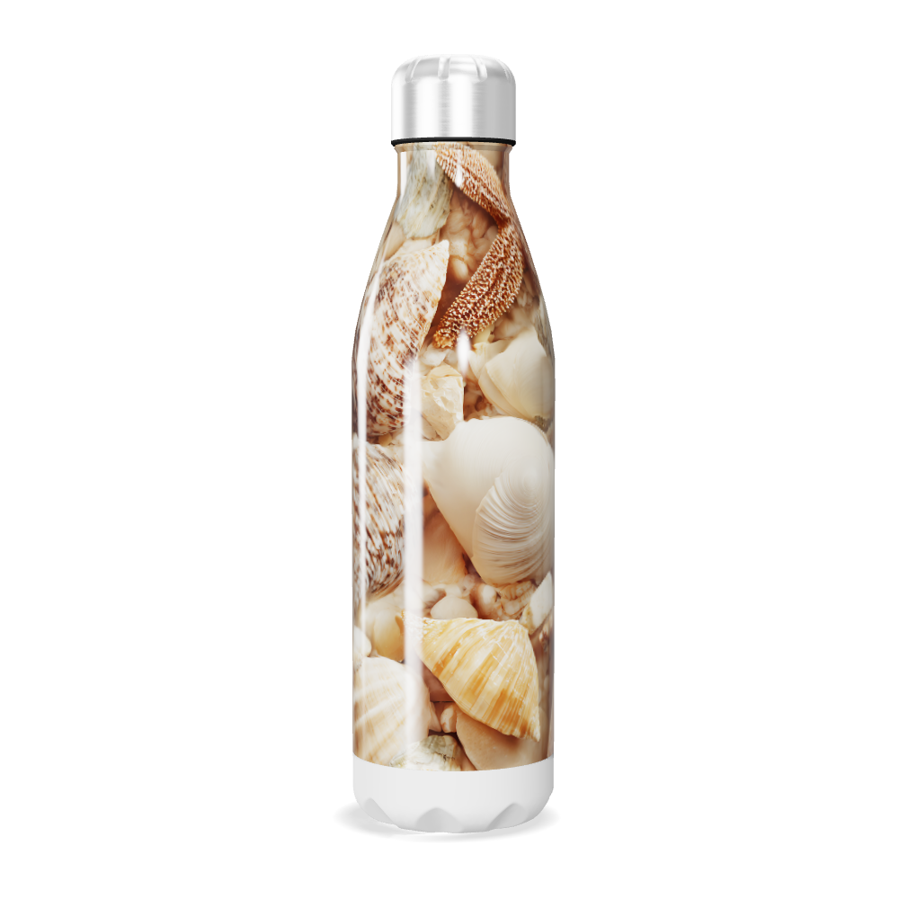 Garrafa Inox - Estampa Conchas 500ml