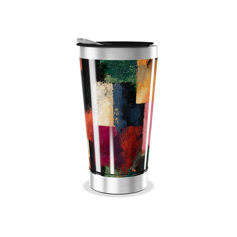 Copo Térmico - Estampa Abstrata Colorida
