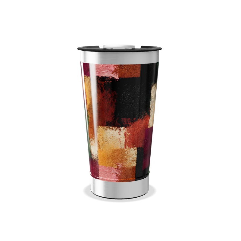 Copo Térmico - Estampa Abstrata Colorida