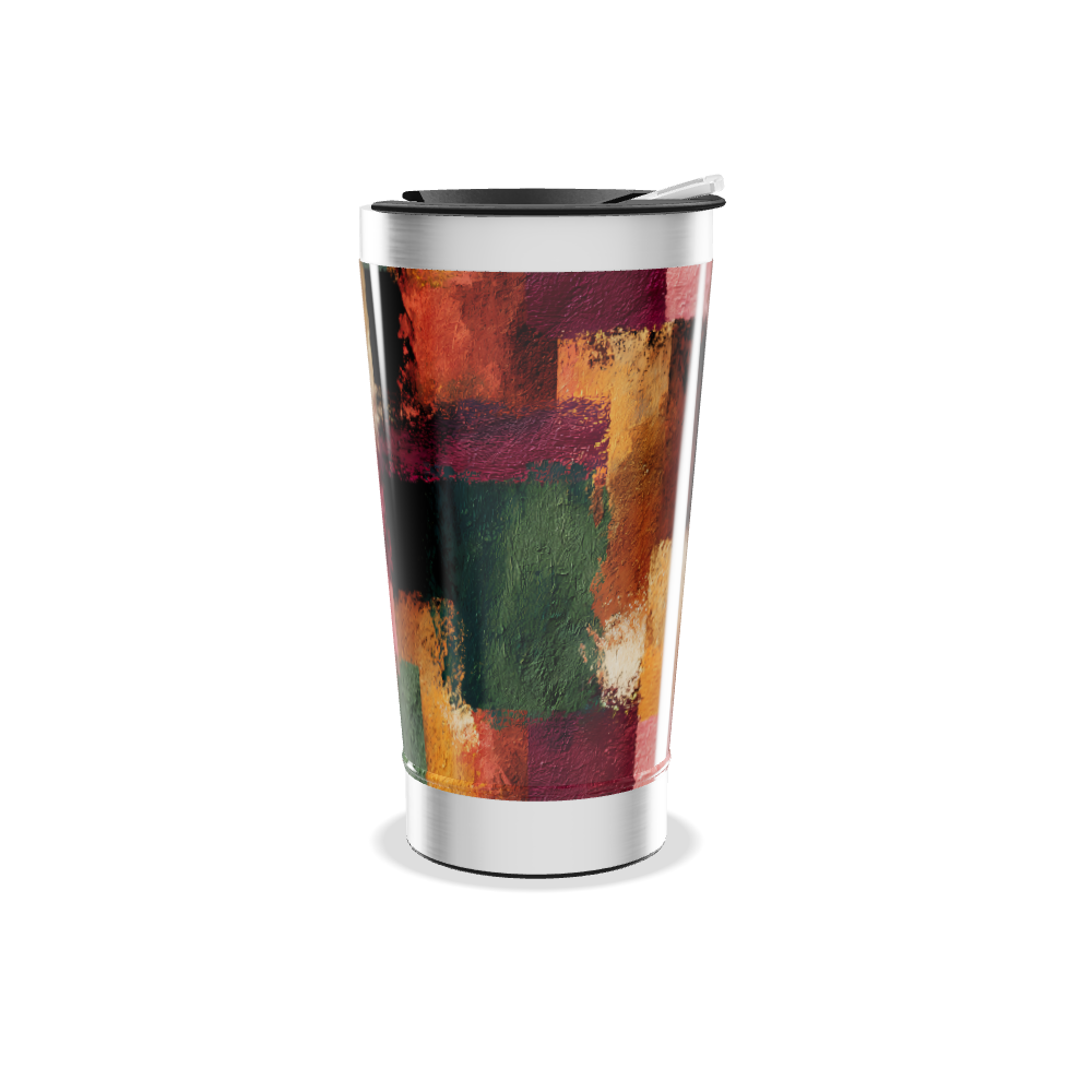 Copo Térmico - Estampa Abstrata Colorida