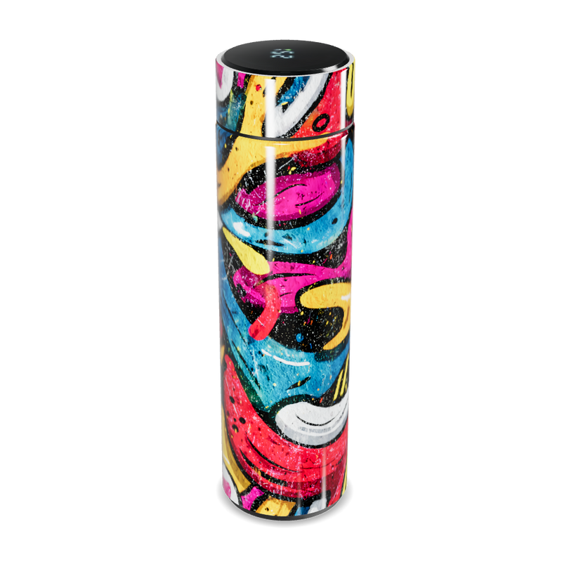 Garrafa Térmica Touch - Estampa Colorida Abstrata