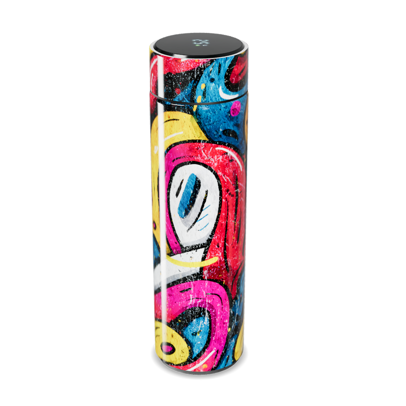 Garrafa Térmica Touch - Estampa Colorida Abstrata