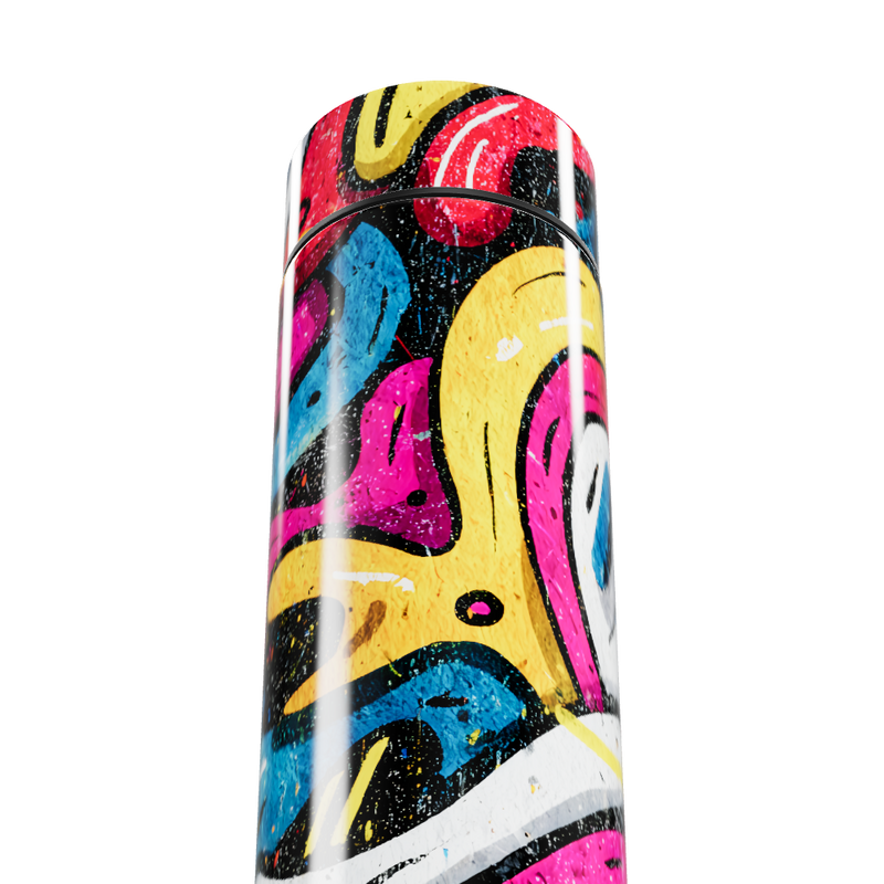 Garrafa Térmica Touch - Estampa Colorida Abstrata