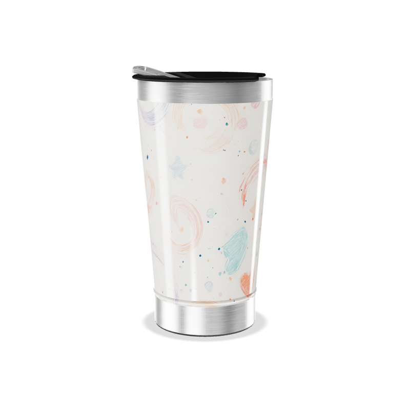 Copo Térmico - Estampas Estrelas Coloridas