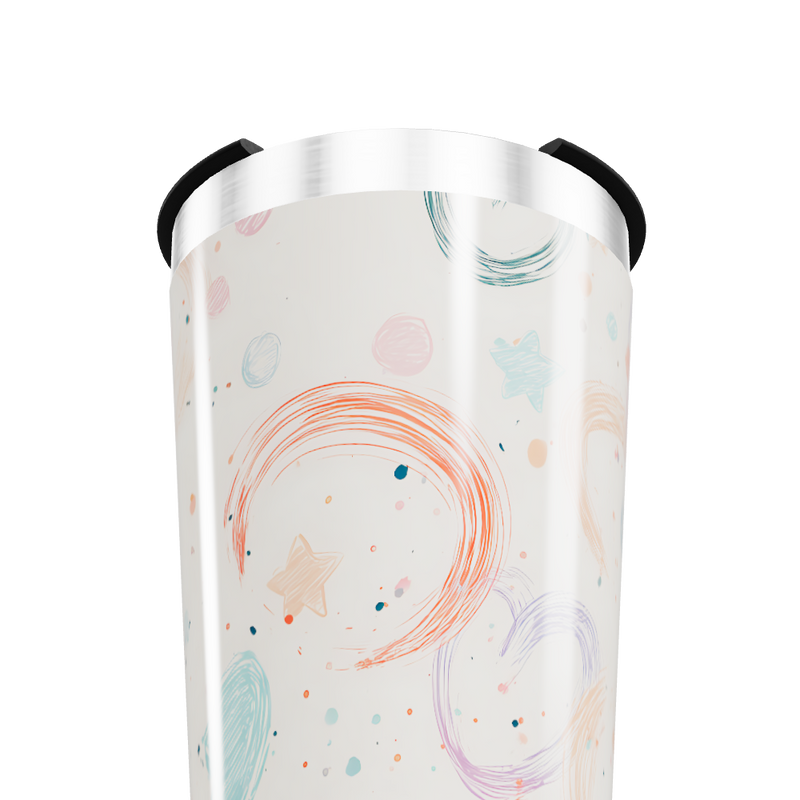 Copo Térmico - Estampas Estrelas Coloridas