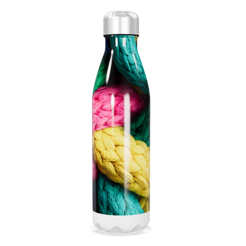 Garrafa Inox - Estampa Colorida Trançada