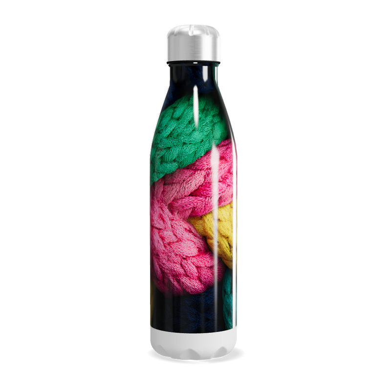 Garrafa Inox - Estampa Colorida Trançada