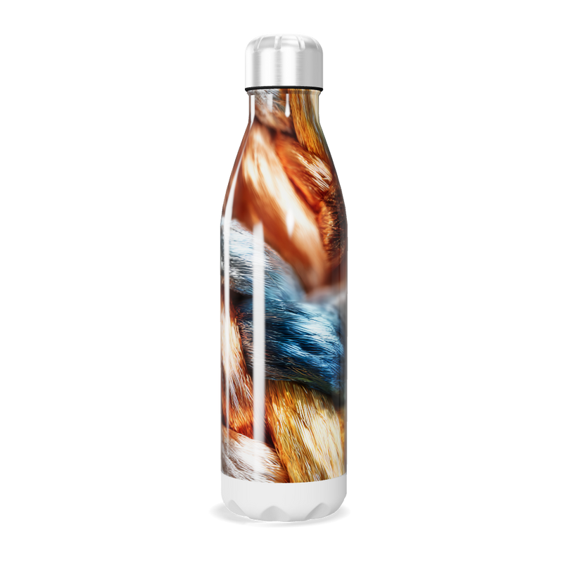 Garrafa Inox - Estampa Trançada Colorida