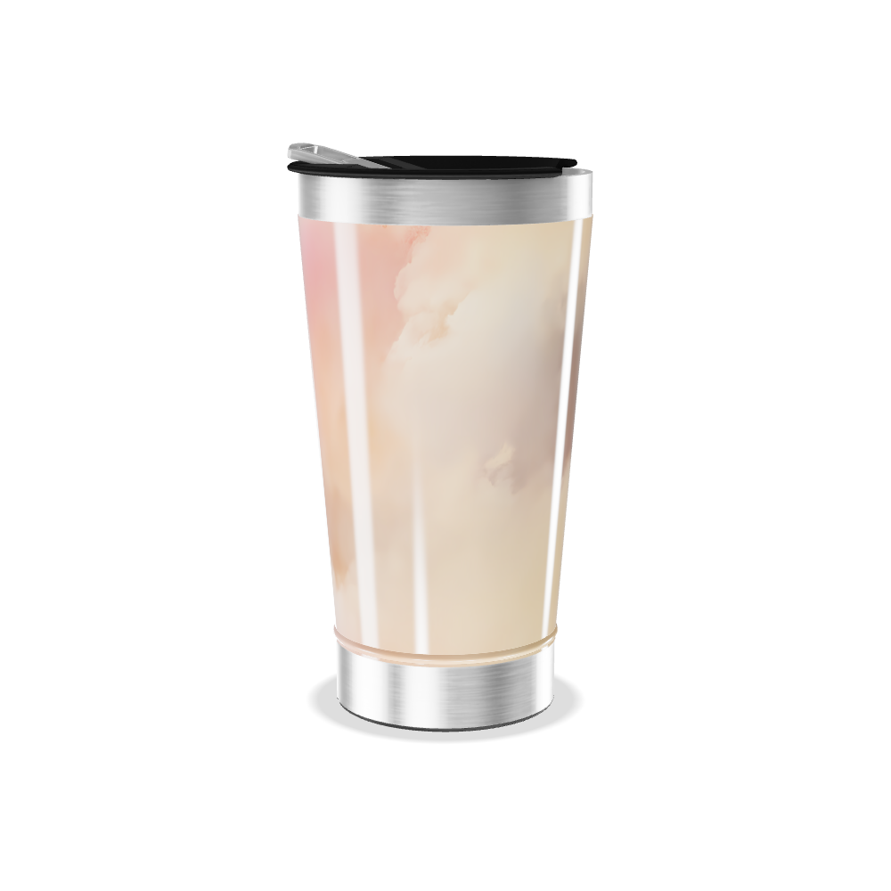 Copo Térmico - Com Estampa de Nuvens