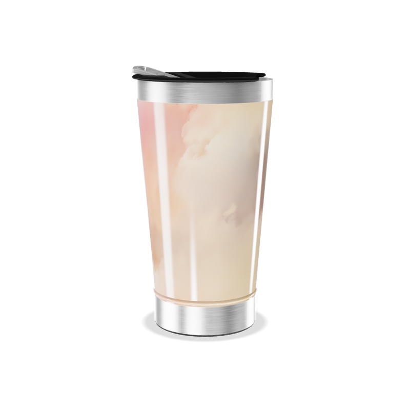 Copo Térmico - Com Estampa de Nuvens