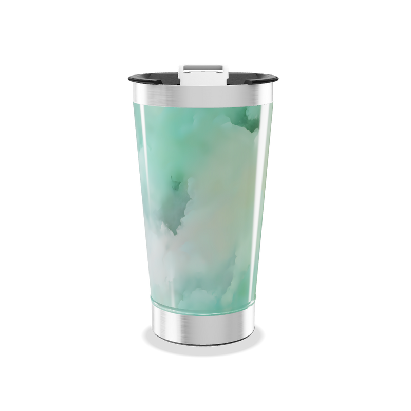 Copo Térmico - Verde Marmorizado Inox