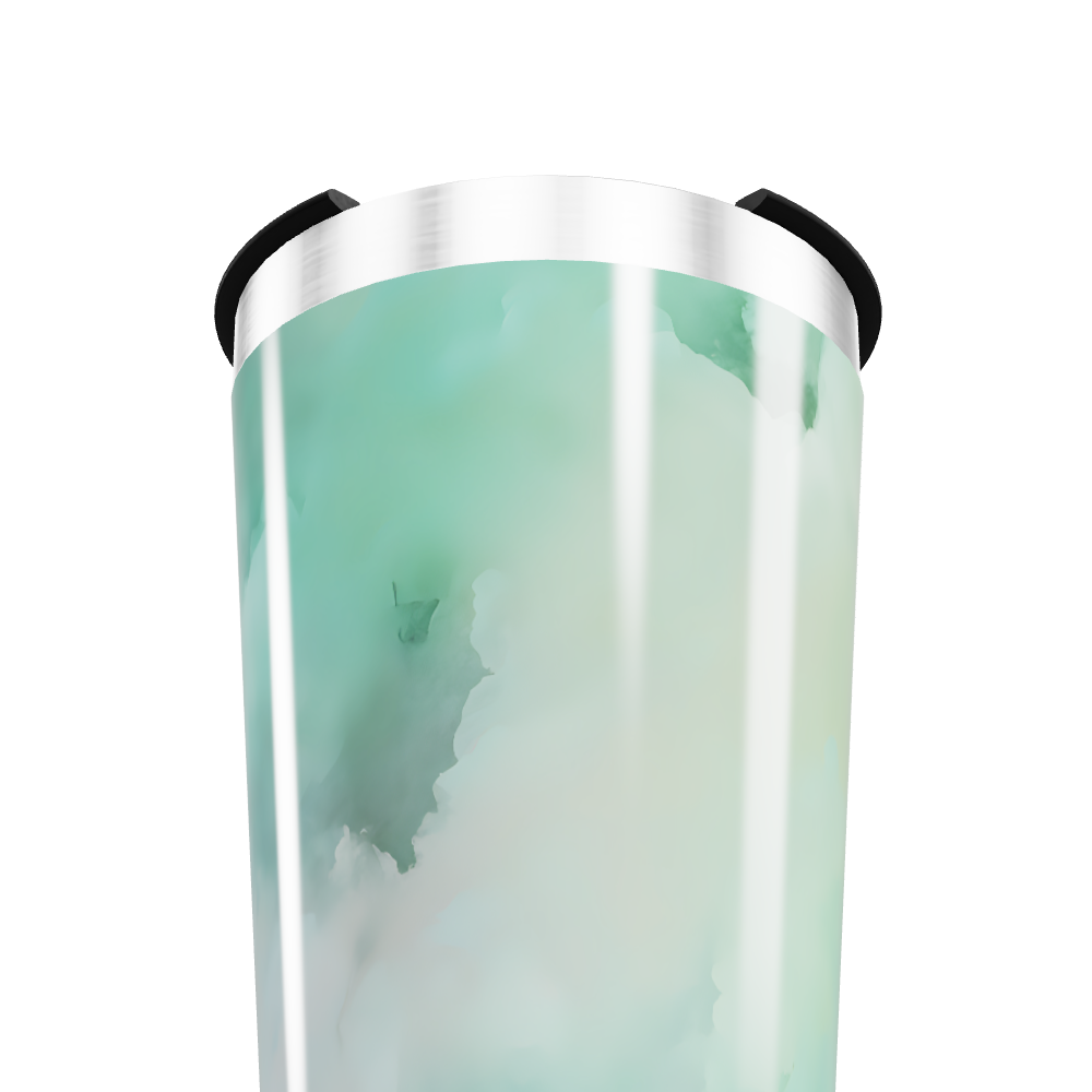 Copo Térmico - Verde Marmorizado Inox