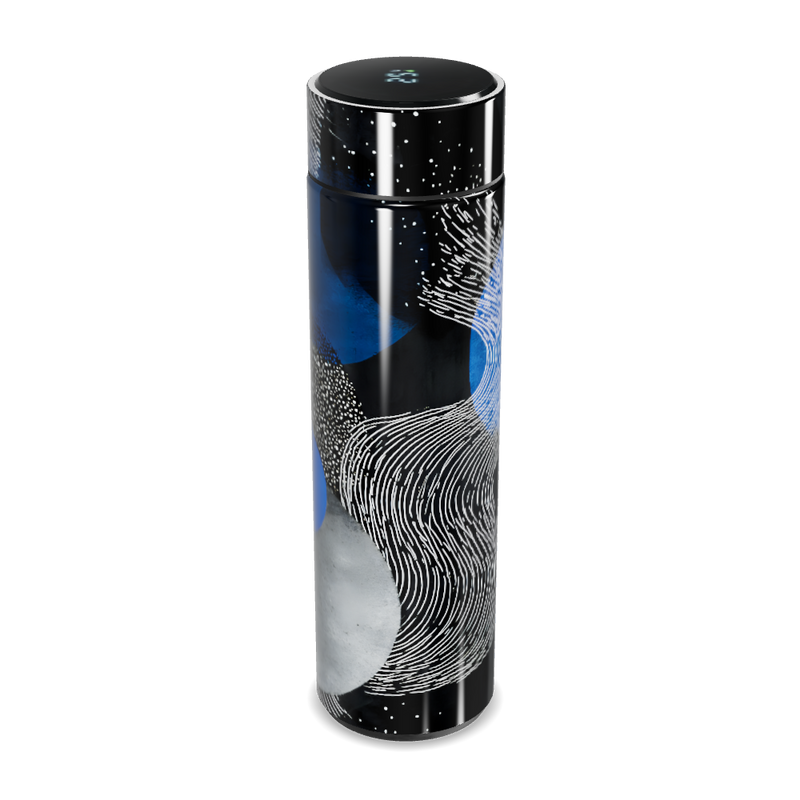 Garrafa Térmica Touch - Design Azul Preto
