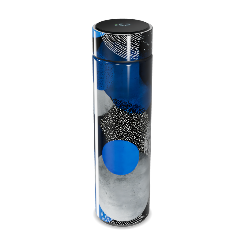 Garrafa Térmica Touch - Design Azul Preto