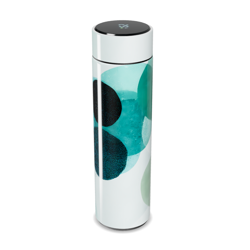 Garrafa Térmica Touch Estampa Azul Moderna