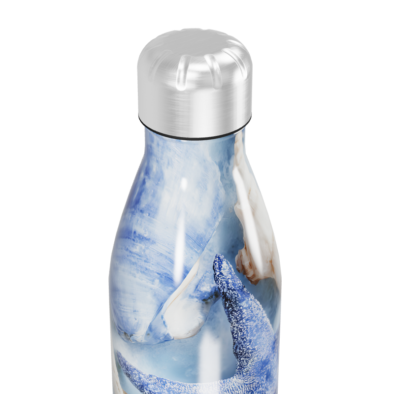 Garrafa Inox - Estampa Marinha Azul