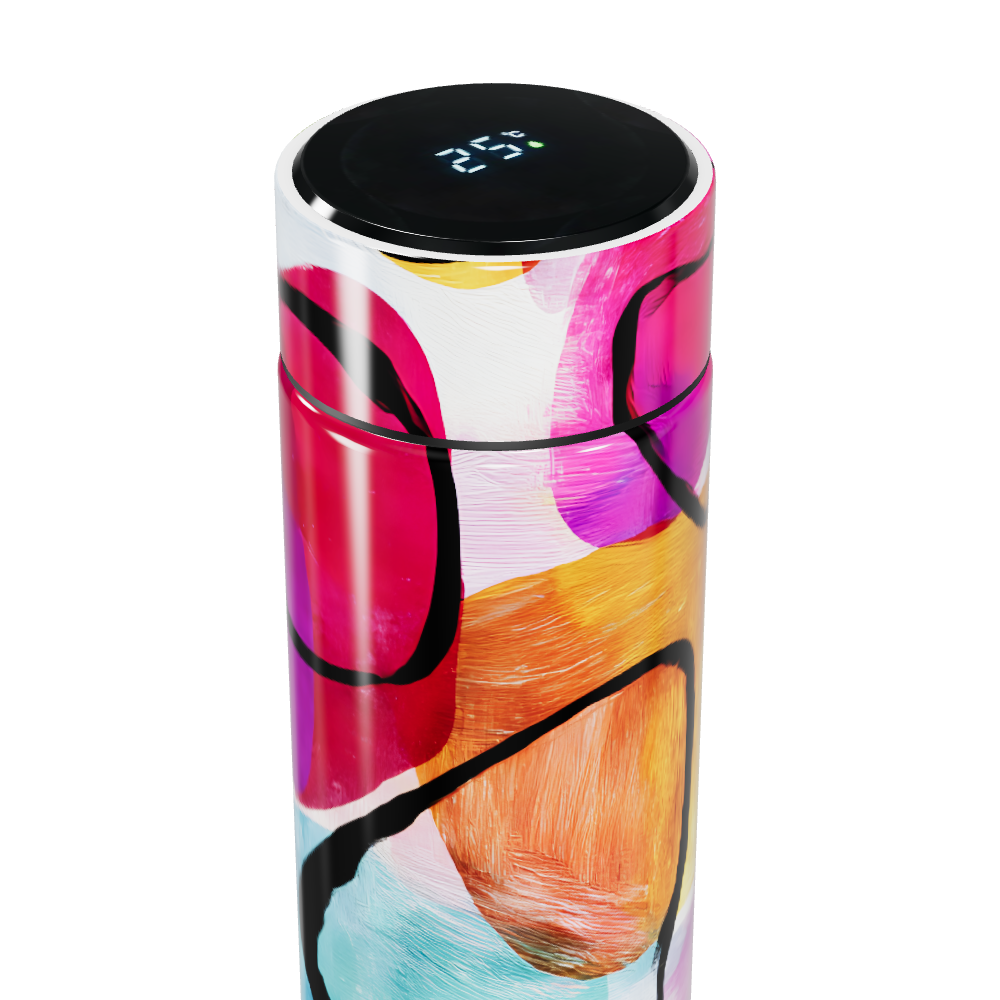 Garrafa Térmica Touch - Colorida com Display Digital