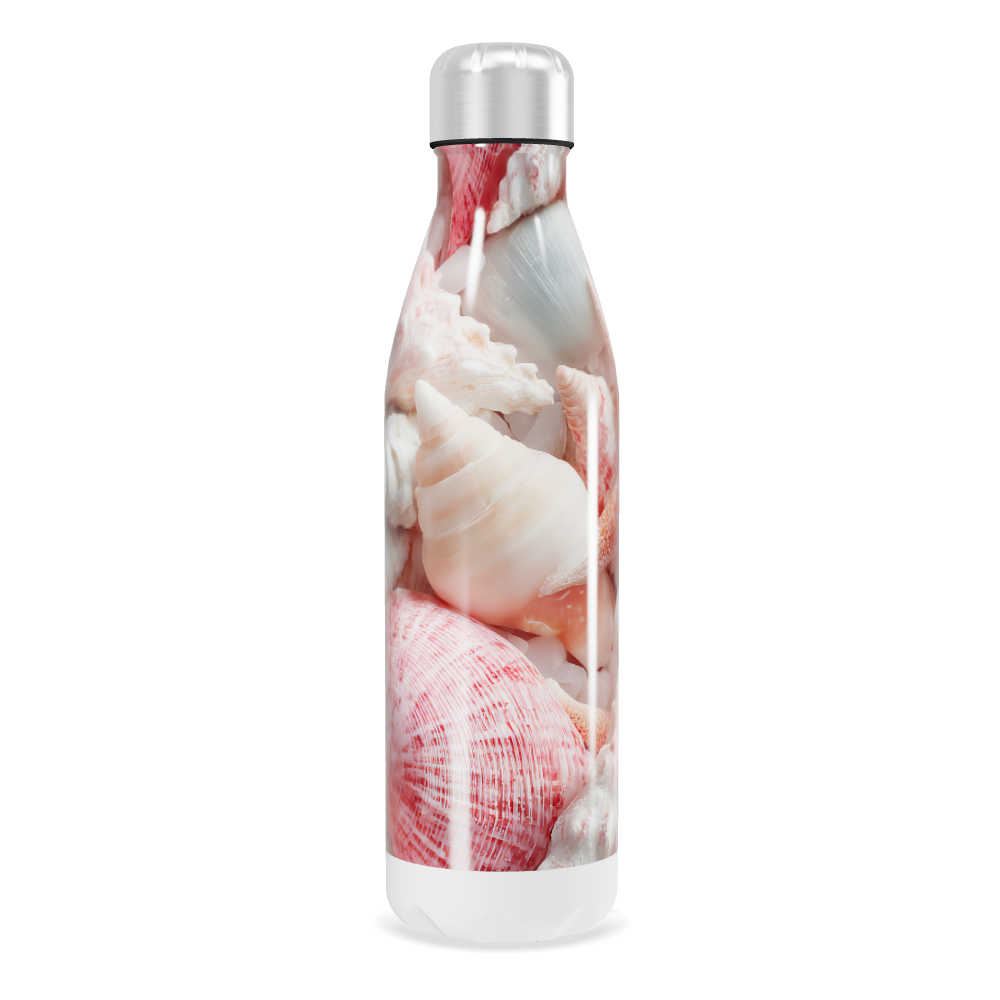 Garrafa Inox - Estampa Conchas Marinhas